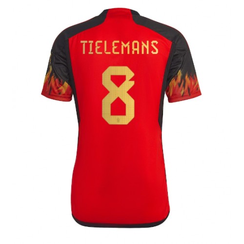 Belgium Youri Tielemans #8 Replica Home Stadium Shirt World Cup 2022 Short Sleeve